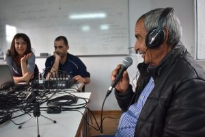 Participantes del taller de radio en Onda Realidades